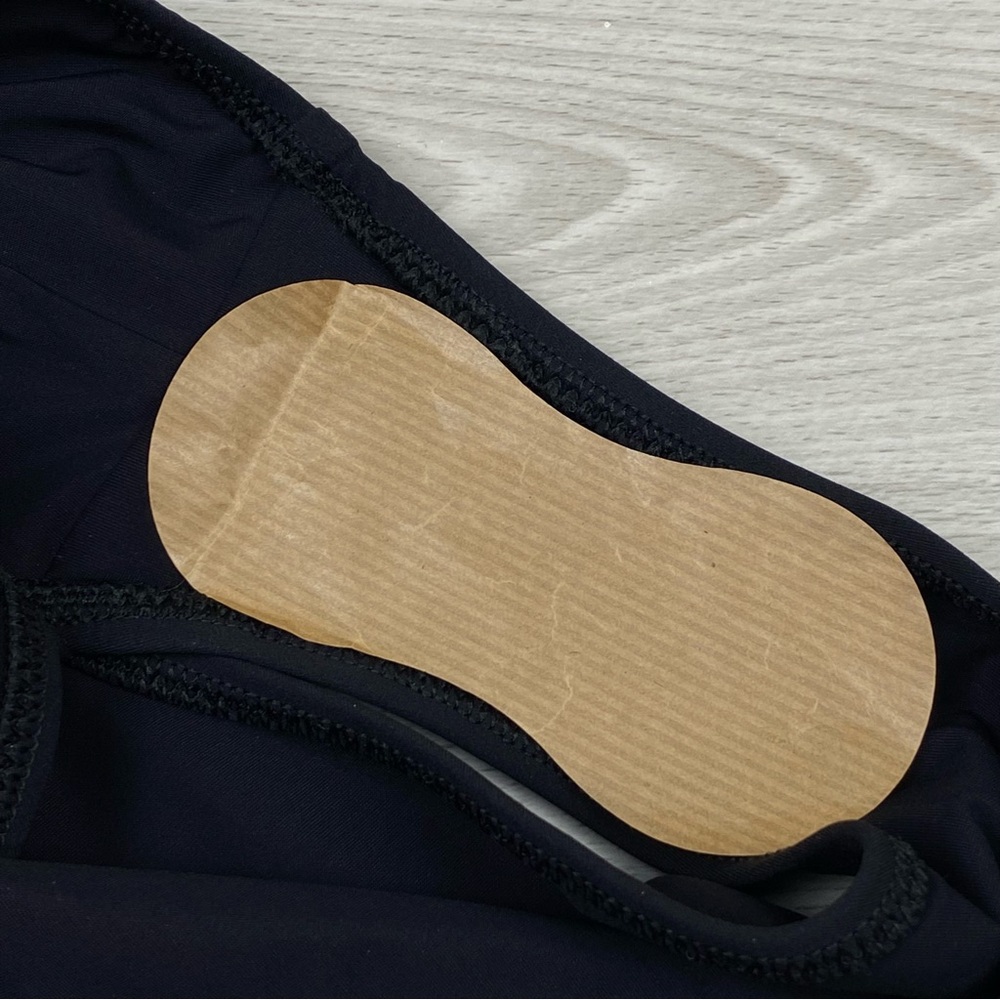 Ulla Johnson Dioni Plunge One Piece Swimsuit Ruched Size Medium New Black - Picture 14 of 14